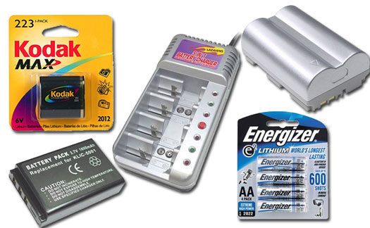 Batteries for digital camera